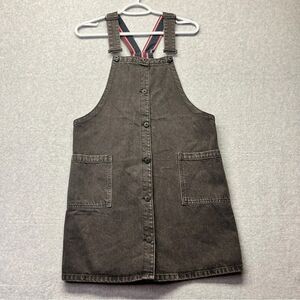 Jack‎ Wills Women’s Pinafore Dress Black Denim Patsy NWT size 8